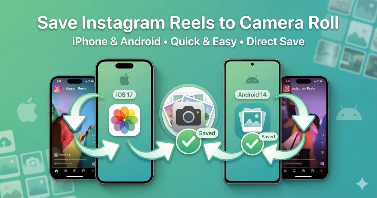 Save Instagram Reels to Camera Roll